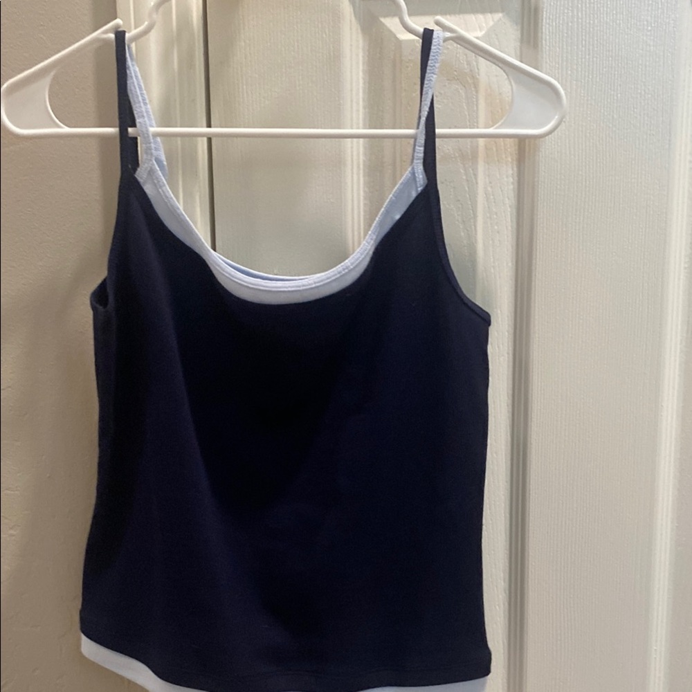 Wild Fable Blue Camisole Crop Top Sleeveless